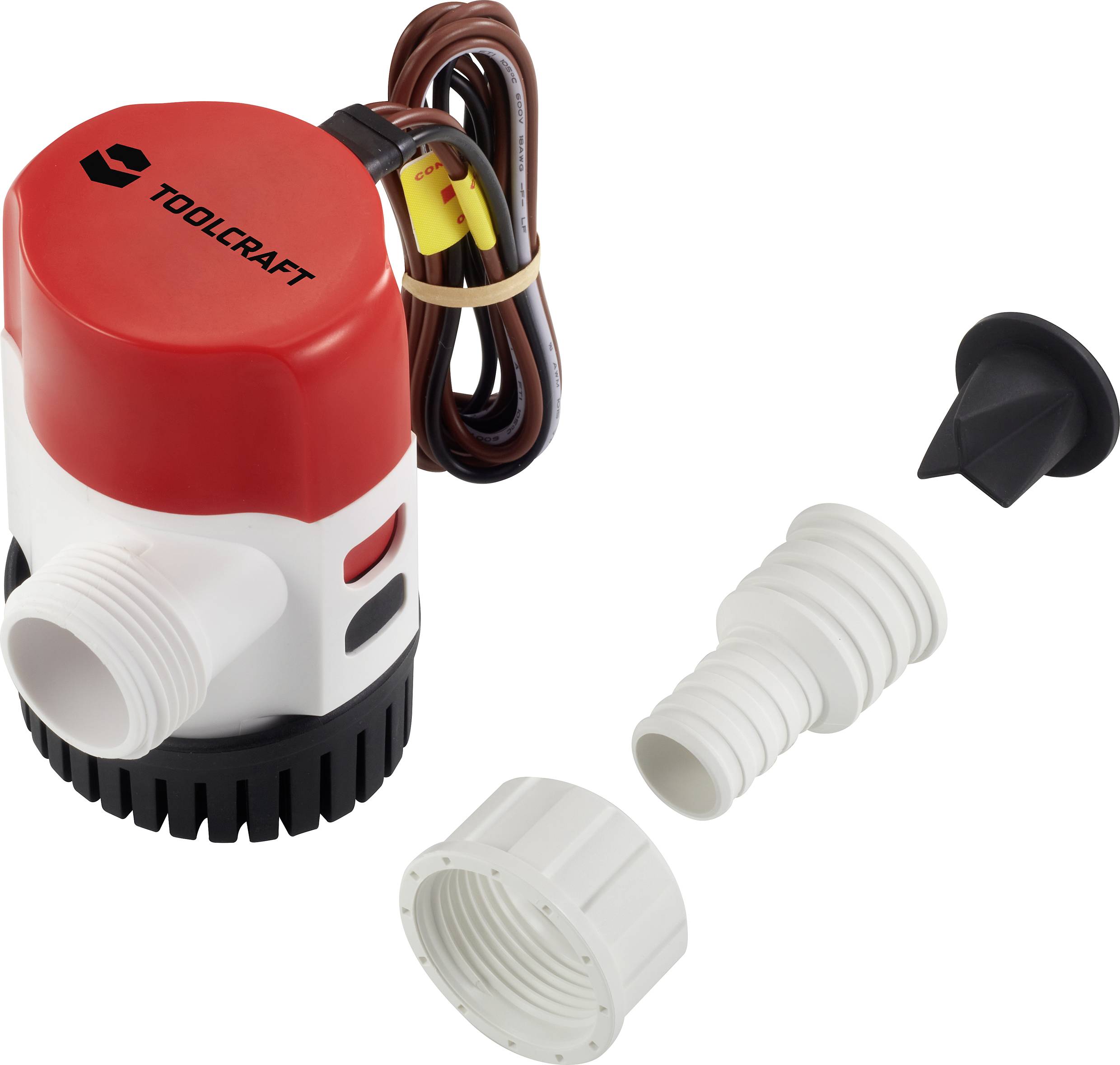 TOOLCRAFT TO-7159164 Pompe submersible basse tension 3028 l/h 12 V/DC