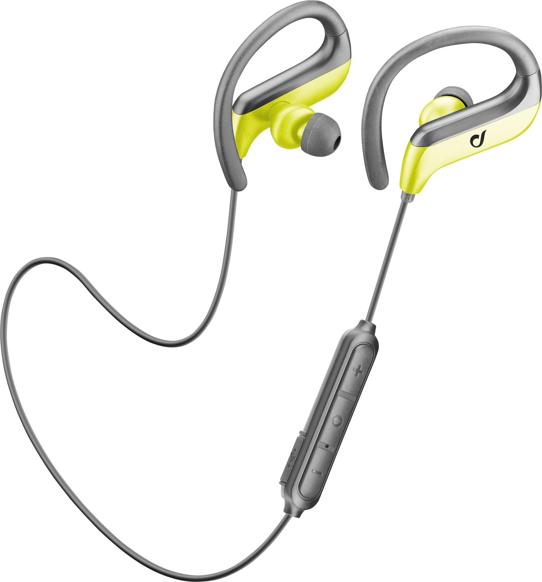 Cellularline Bluetooth pour le sport Oreillette stéréo intra-auriculaire volume réglable, résistant à la sueur gris, vert