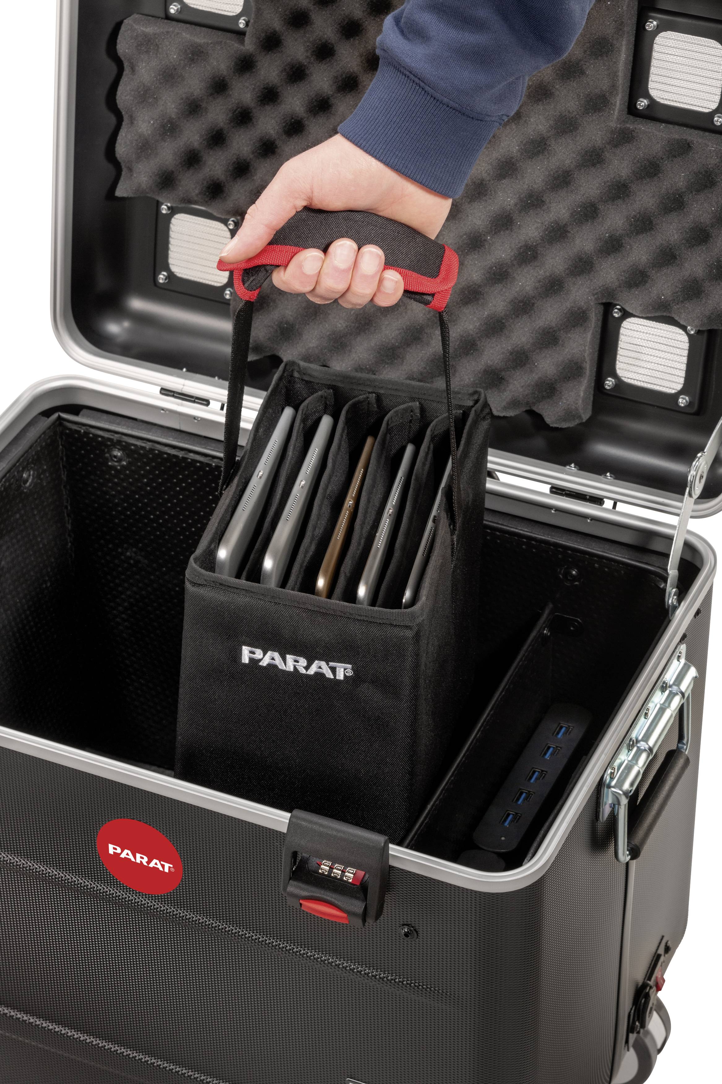 Parat PARAPROJECT® Case TC10 BASKET Système de charge et de rangement système de chargement mobile câblé pour USB type C™