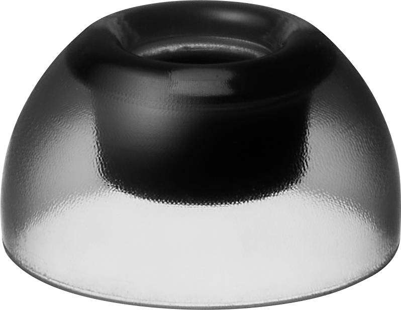 AZLA SednaEarfit Crystal TWS (M/ML/L) intra-auriculaire Coussinets pour casque 3 paire(s) noir, transparent