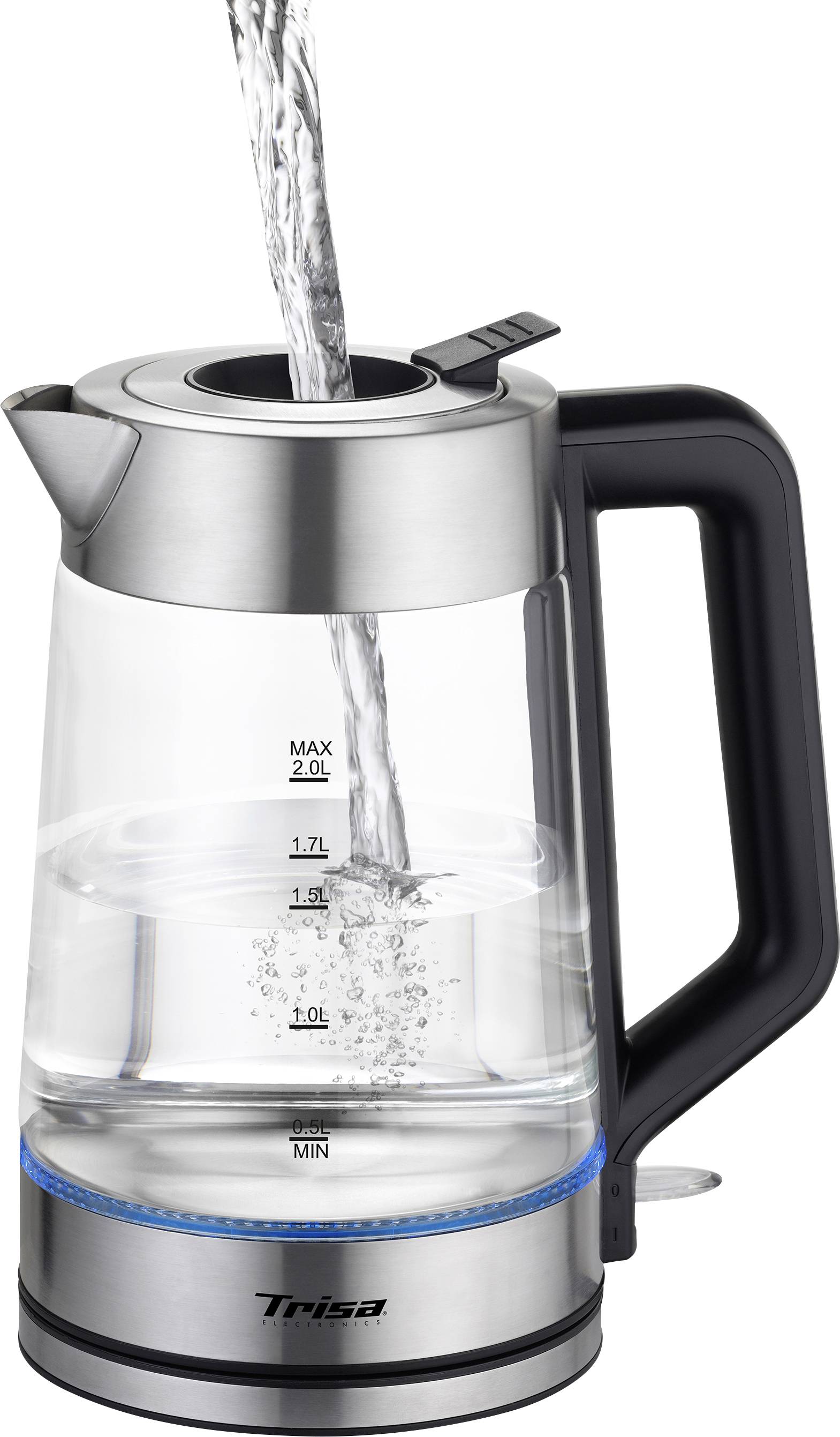 Trisa Easy Fill 2L Bouilloire acier inoxydable Contenance: 2 l