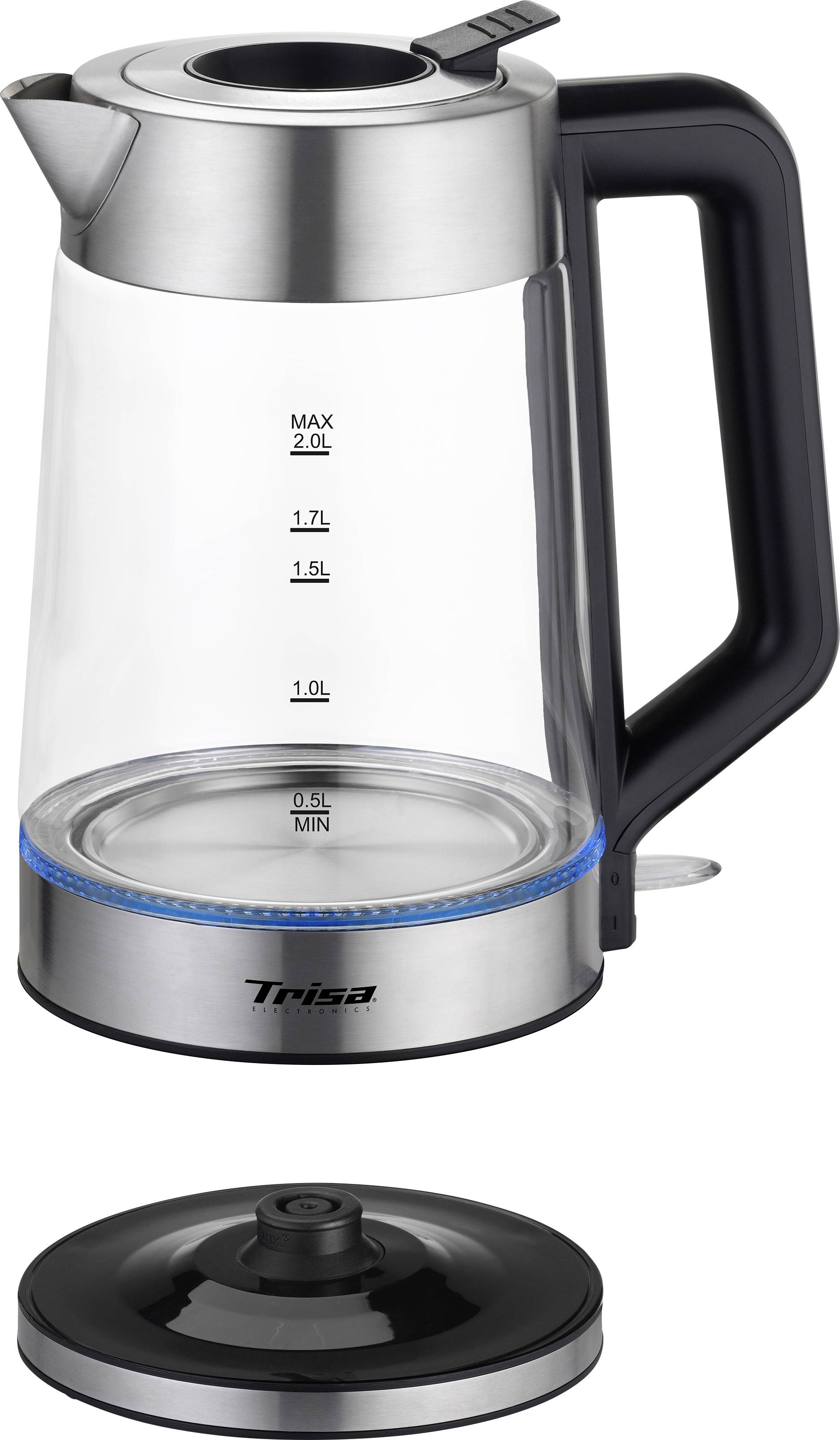 Trisa Easy Fill 2L Bouilloire acier inoxydable Contenance: 2 l