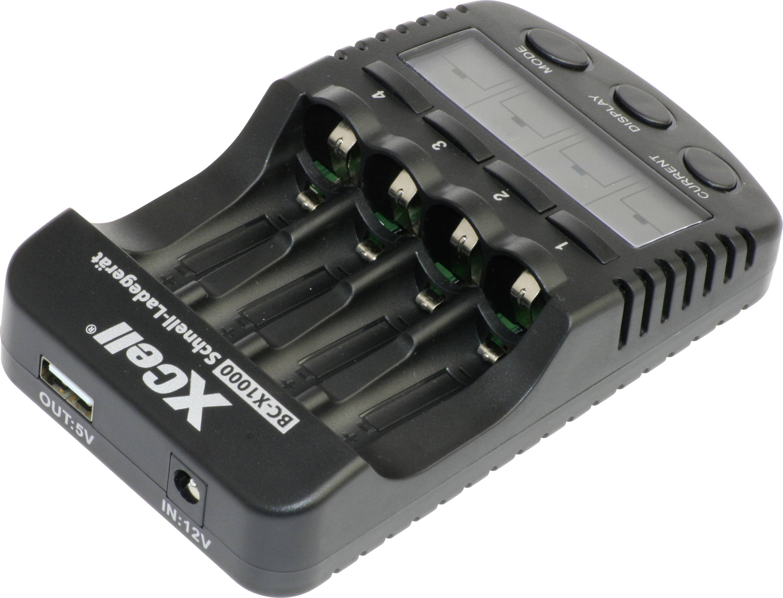 XCell 137156 Chargeur rapide NiMH, NiCd LR6 (AA), LR03 (AAA)