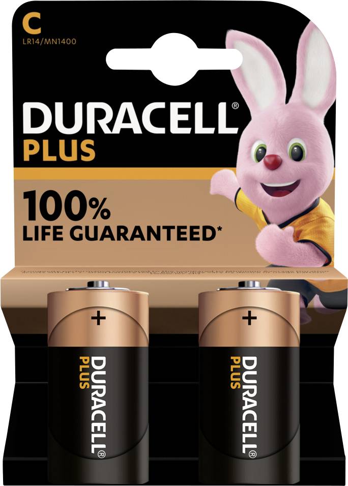 Duracell Plus-C K2 Pile LR14 (C) alcaline(s) 1.5 V 2 pc(s)