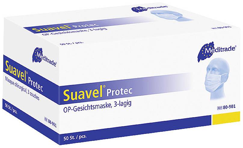 Meditrade Suavel® Protec 80-902 Masque de protection 50 pc(s)