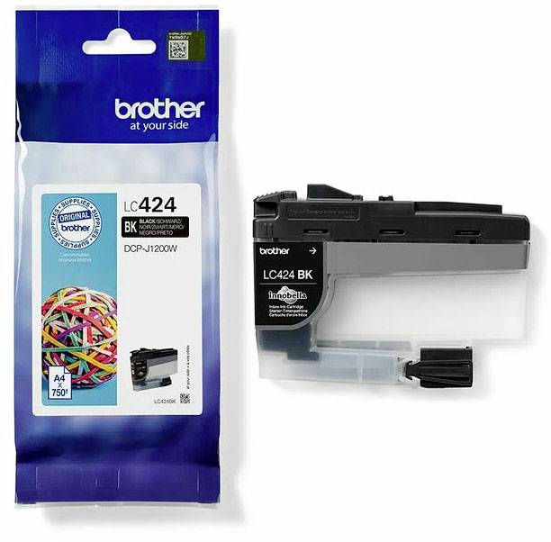 Brother Encre LC-424BK d'origine noir LC424BK