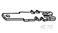 Une illustration d'un long rondin de bois avec des entailles irrégulières à une extrémité, formant une connexion emboîtante avec une pièce similaire.
