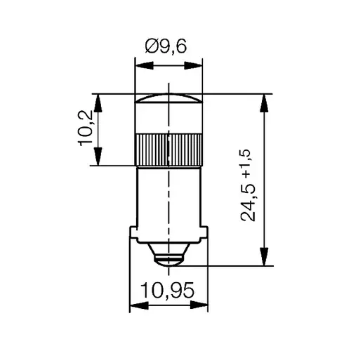 Signal Construct MWGB25629 Ampoule LED blanc BA9S 12 V DC/AC Signal Construct MWGB25629 Ampoule LED blanc BA9S 12 V DC/AC