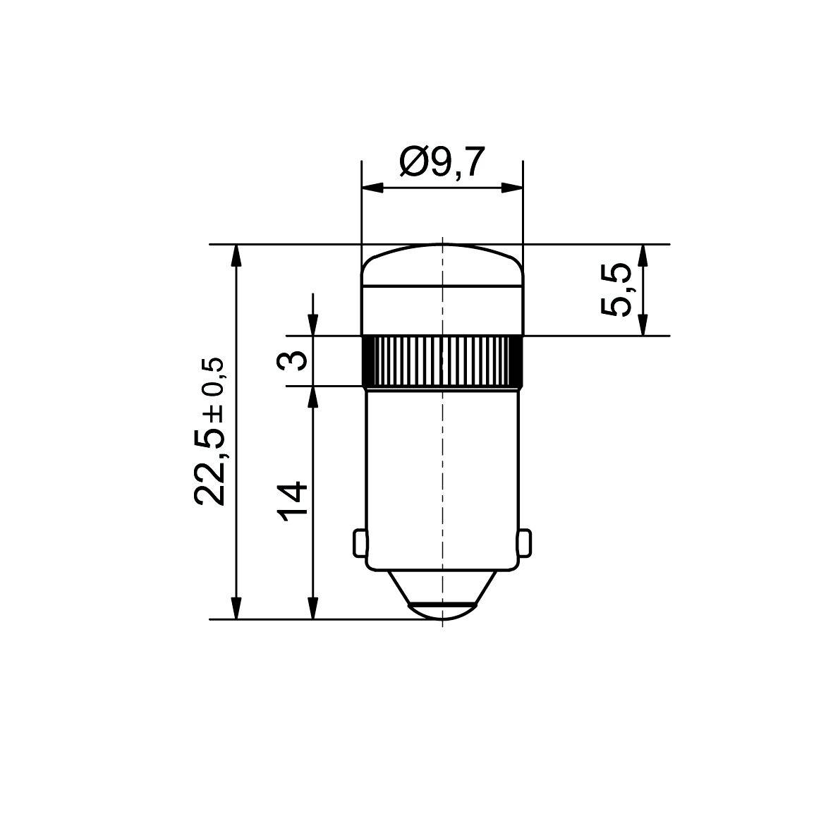 Signal Construct MWKB2248 Ampoule LED bleu BA9S 230 V/AC