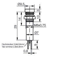 Signal Construct SWUU08724A Voyant de signalisation LED vert 24 V DC/AC Tray Signal Construct SWUU08724A Voyant de signalisation LED vert 24 V DC/AC Tray
