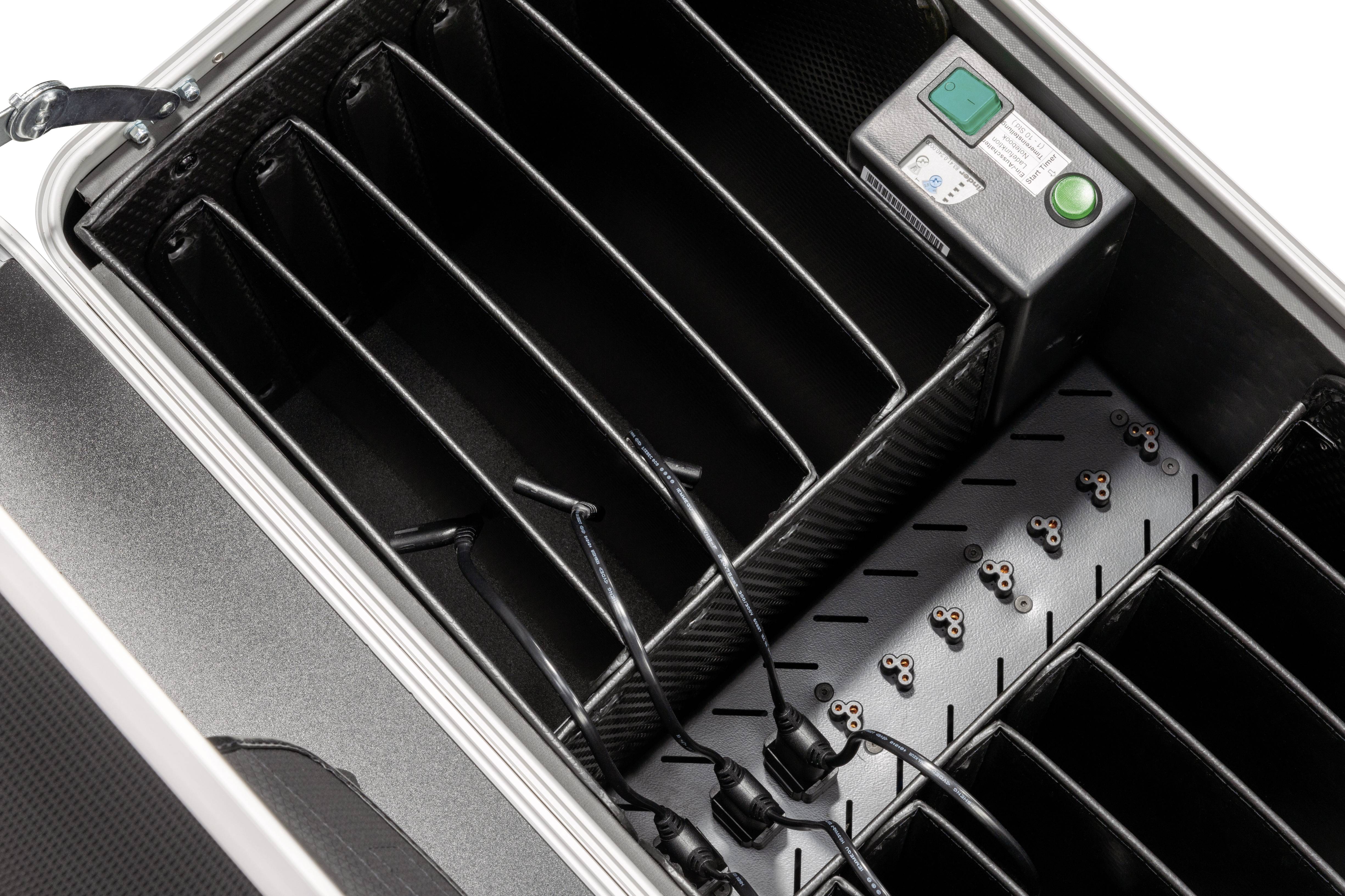 Parat PARAPROJECT® Case N12 Système de charge et de rangement chariot MacBook avec une diagonale d'écran allant jusqu'à 15.6