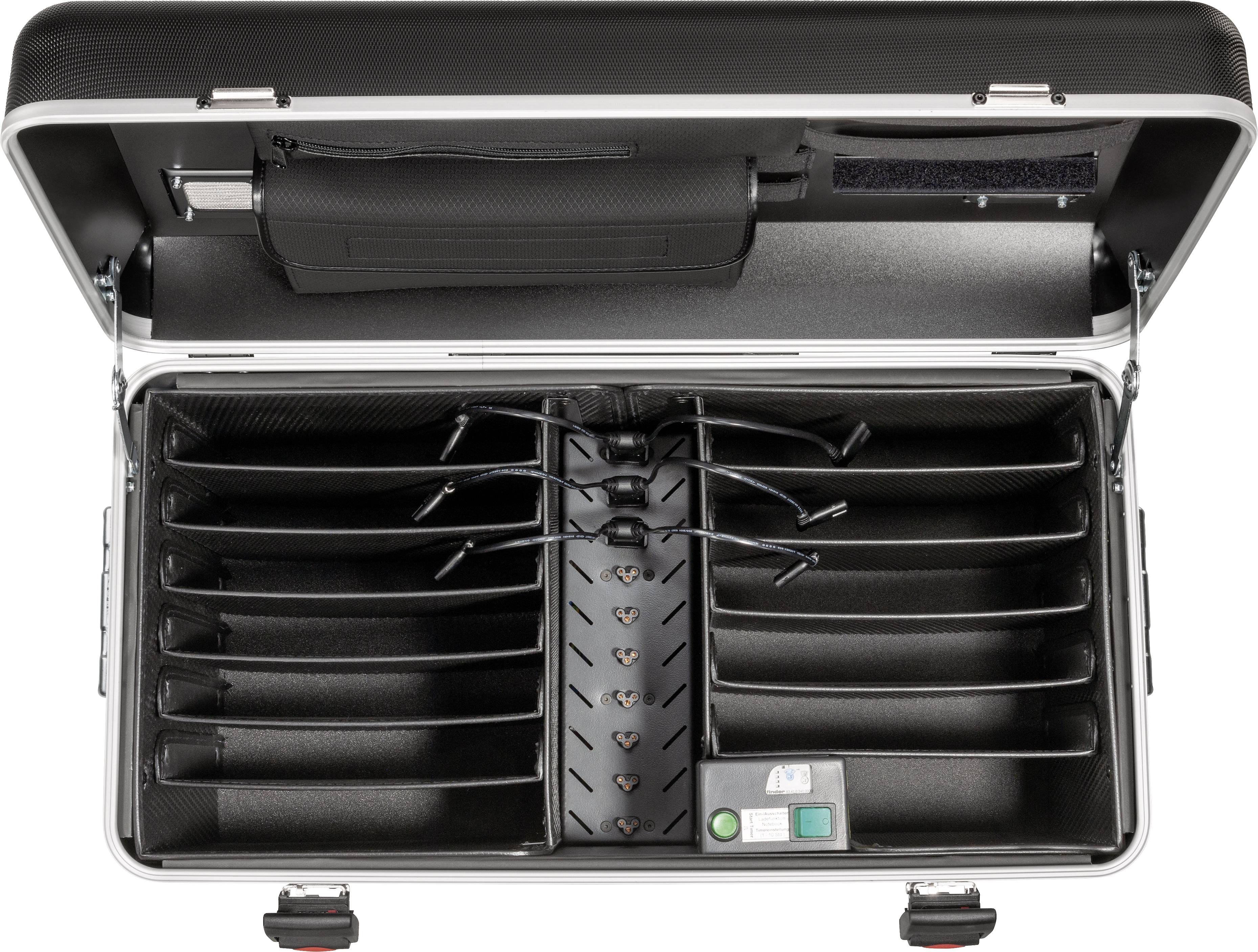 Parat PARAPROJECT® Case N12 Système de charge et de rangement chariot MacBook avec une diagonale d'écran allant jusqu'à 15.6