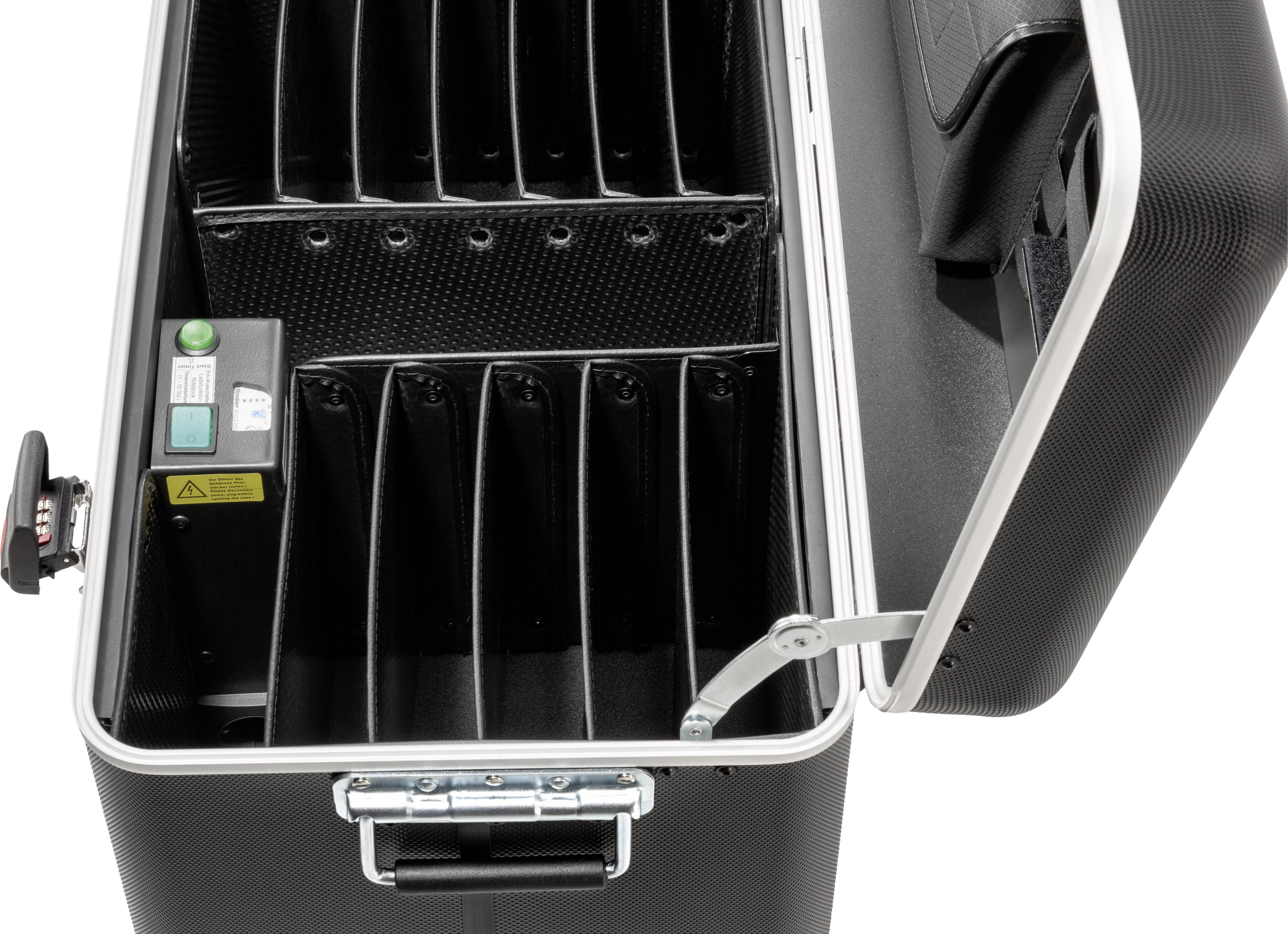 Parat PARAPROJECT® Case N12 Système de charge et de rangement chariot MacBook avec une diagonale d'écran allant jusqu'à 15.6