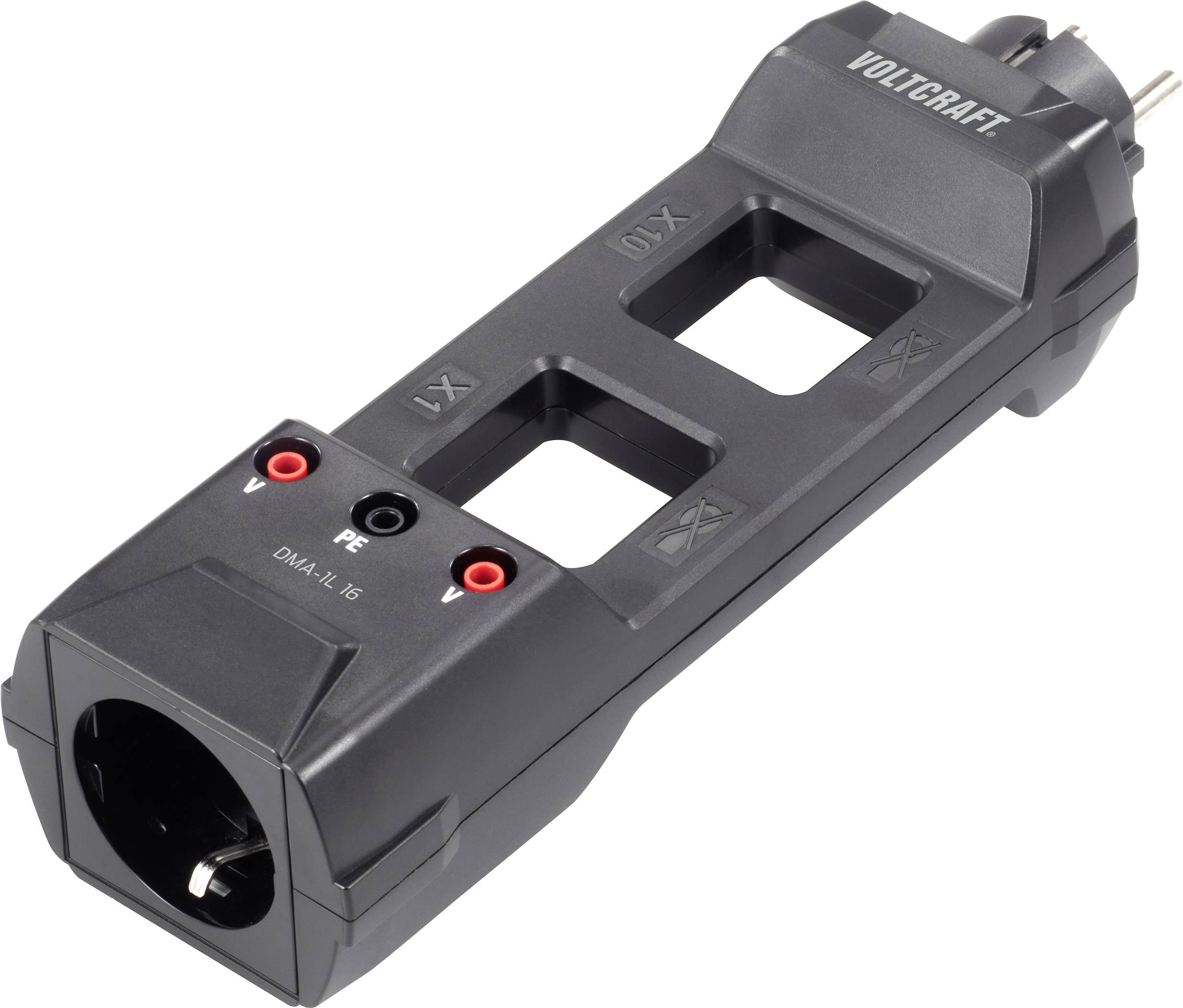 VOLTCRAFT DMA-1L 16 Prise adaptateur - gris foncé