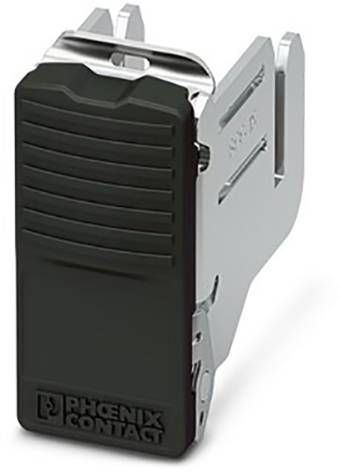 Une pince noire et argentée portant l'inscription 'PHOENIX CONTACT' sur la face avant, sur un fond blanc.