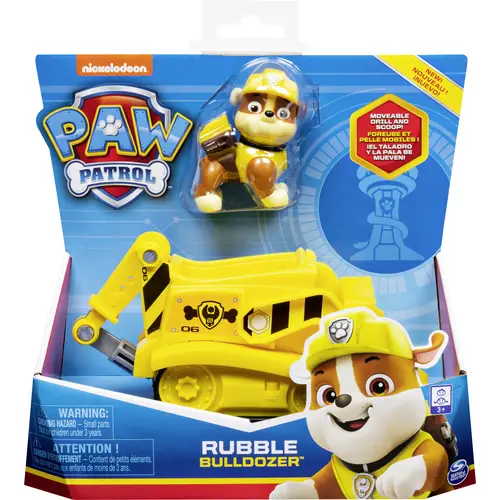 PAW Patrol, bulldozer Rubbles avec figurine collective PAW Patrol, bulldozer Rubbles avec figurine collective