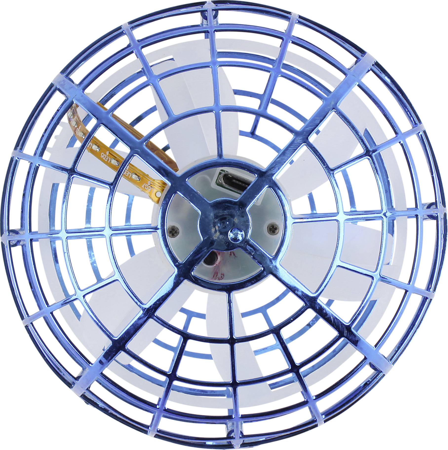2436327 Avion vol libre LED Flying Ball bleue