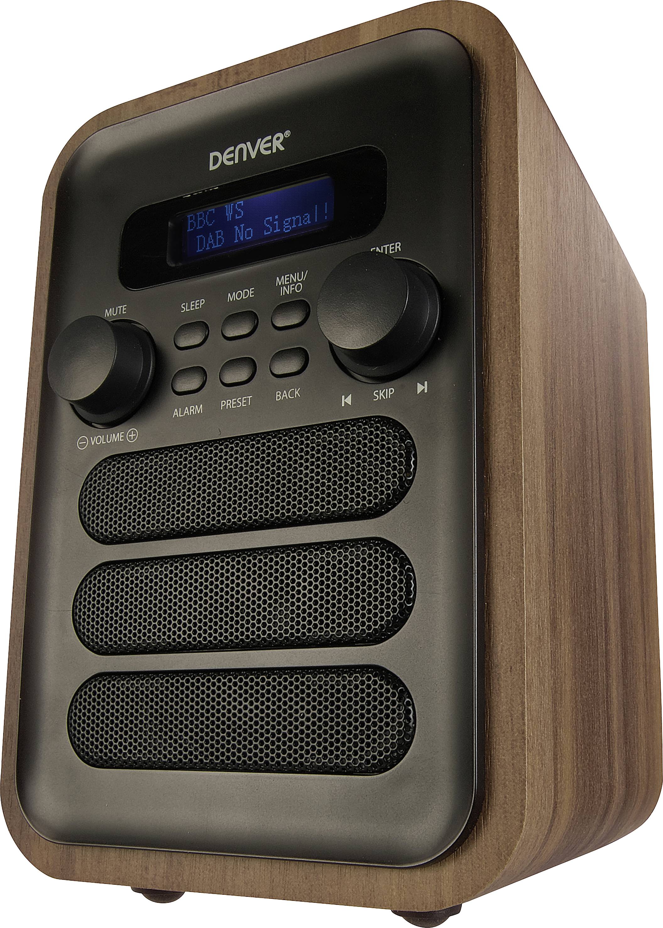 Denver DAB-48 Radio de cuisine FM, DAB+ Bluetooth gris
