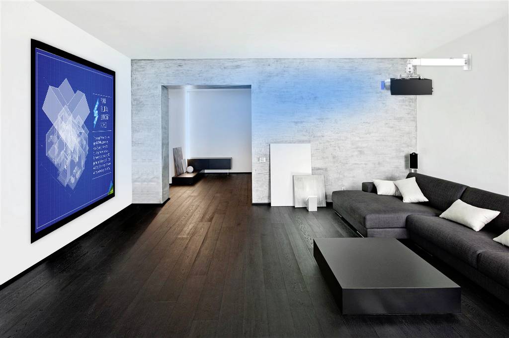 Reflecta Tapa Support plafond pour projecteur Distance sol/plafond (max.): 65 cm Distance entre les murs (max.): 56 cm blanc