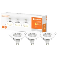LEDVANCE SET X3 RECESS DOWNLIGHT GU10 Spot LED encastrable pour salle de bains GU10 4.5 W IP20 blanc LEDVANCE SET X3 RECESS DOWNLIGHT GU10 Spot LED encastrable pour salle de bains GU10 4.5 W IP20 blanc