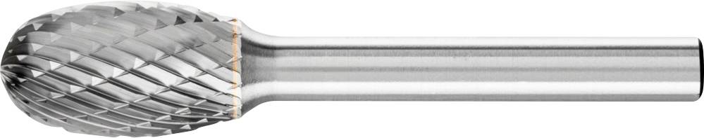 Fraise en métal, de forme sphérique avec surface dentelée, adaptée aux travaux métalliques précis et au traitement de surface.
