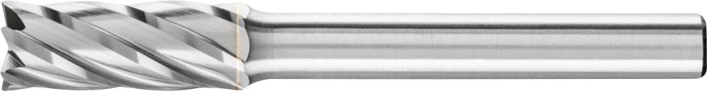 Outil de fraisage à dents de coupe spirales en métal, utilisé pour mettre en forme ou séparer des matériaux dans des applications industrielles.