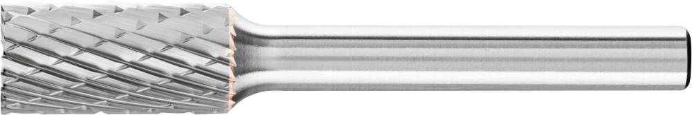 Fraise en métal à denture croisée, forme cylindrique. Principalement utilisée pour l'usinage des métaux.