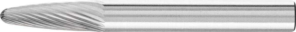 Un fraiseur cylindrique à rainures hélicoïdales. Utilisé pour l'usinage des métaux, permettant d'obtenir précision et surfaces lisses.