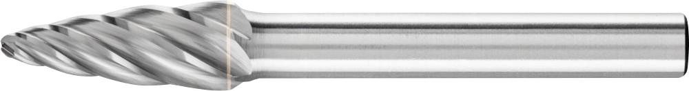 Un outil de coupe cylindrique en métal utilisé dans les fraiseuses. Il possède un tranchant en spirale.