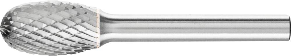 Un fraiseur cylindrique en métal pour usinage de précision, doté d'une tête de fraisage sphérique et de coupes hélicoïdales.
