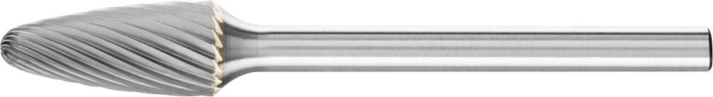 Un fraiseur cylindrique en métal avec des dents de coupe longitudinales et spiralées pour couper ou percer précisément des surfaces métalliques.