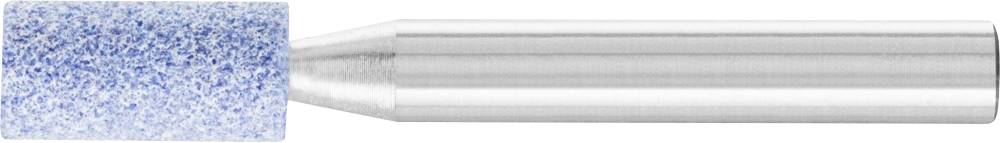 Crayon abrasif doté d'une tête cylindrique bleu clair et d'une tige argentée, utilisé pour le meulage et le polissage précis de matériaux.