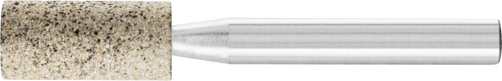 Un embout de meulage cylindrique en matériau grossier avec une tige métallique, utilisé pour le traitement de surface.