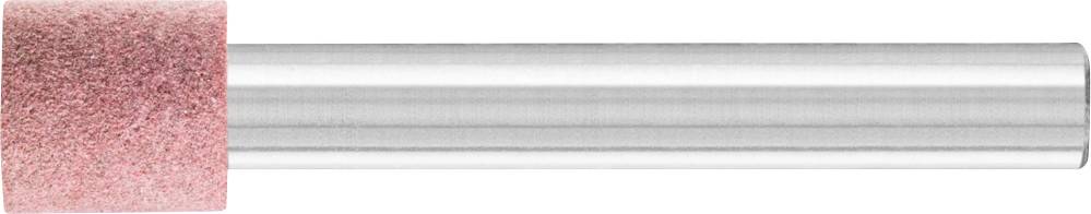 Un embout de meulage cylindrique avec une tête de ponçage rose et une tige argentée. Utilisé pour des travaux de meulage fins.