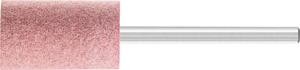 Accessoire de meulage avec tête de meulage rose et tige argentée, adapté aux travaux de précision sur métal ou bois.