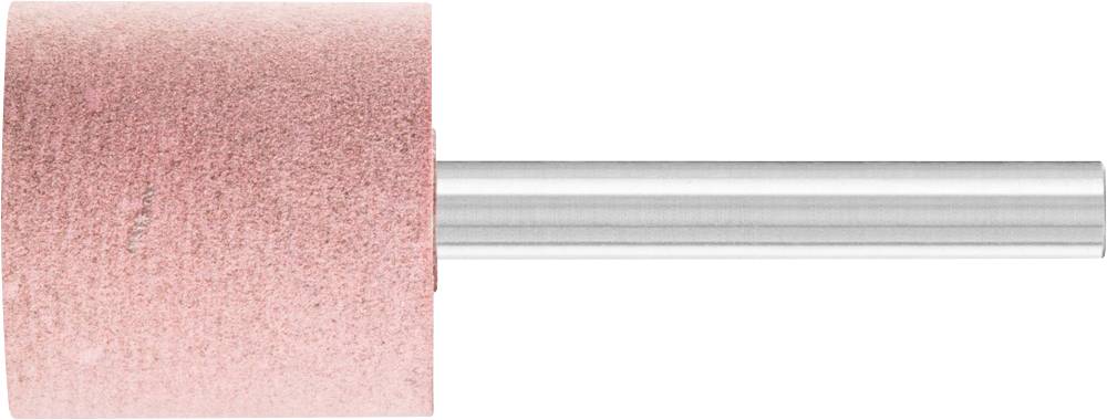 Meule rose avec manche en argent.