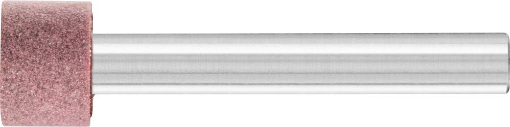 Crayon abrasif avec tête de meulage rose et tige métallique argentée, utilisé pour le ponçage et le lissage des surfaces.