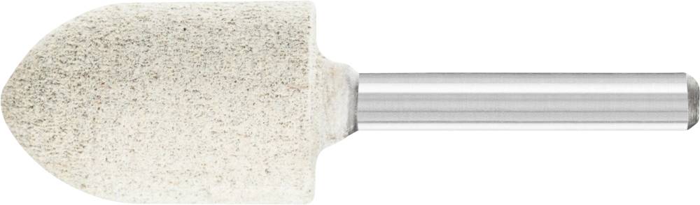 Embout de meulage à tige cylindrique et surface de meulage arrondie, adapté pour des travaux précis sur métal ou bois.