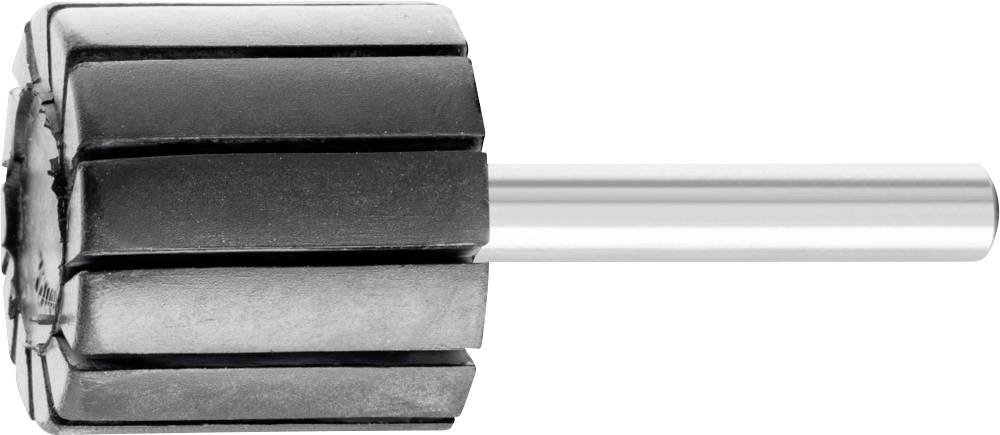 Un outil de meulage cylindrique avec une tige métallique, utilisé pour le meulage précis dans les machines.