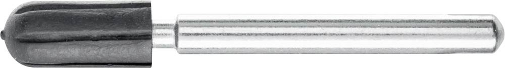 Gros plan d'un stylo métallique argenté avec un capuchon noir. Le stylo pointe vers la droite. Instrument d'écriture sur un fond clair.