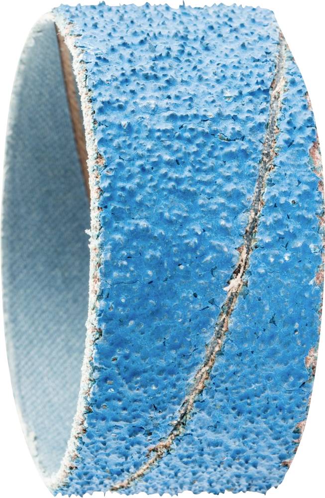 Une bande abrasive bleue, à structure grossière, adaptée pour un ponçage puissant sur différents matériaux.