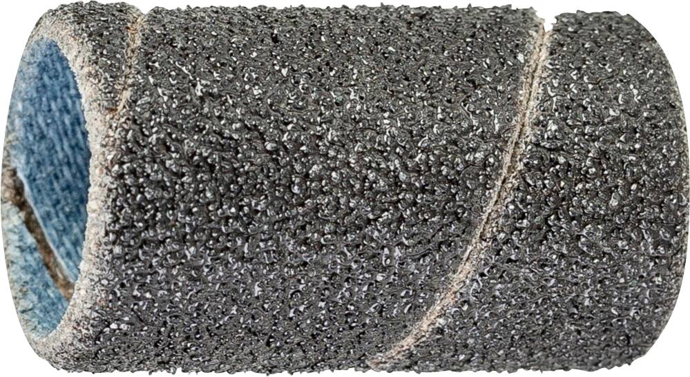 Embout de meulage cylindrique à grain grossier, gris foncé, positionné horizontalement. Principalement utilisé pour les travaux de ponçage.