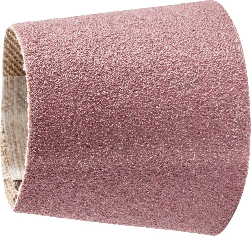 Un embout de meulage conique à grain grossier, adapté aux travaux de ponçage sur différents matériaux.