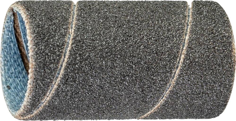 Rouleau de bande abrasive à surface rugueuse et granuleuse, enroulé en spirale. Utilisé pour le ponçage ou le polissage de surfaces.