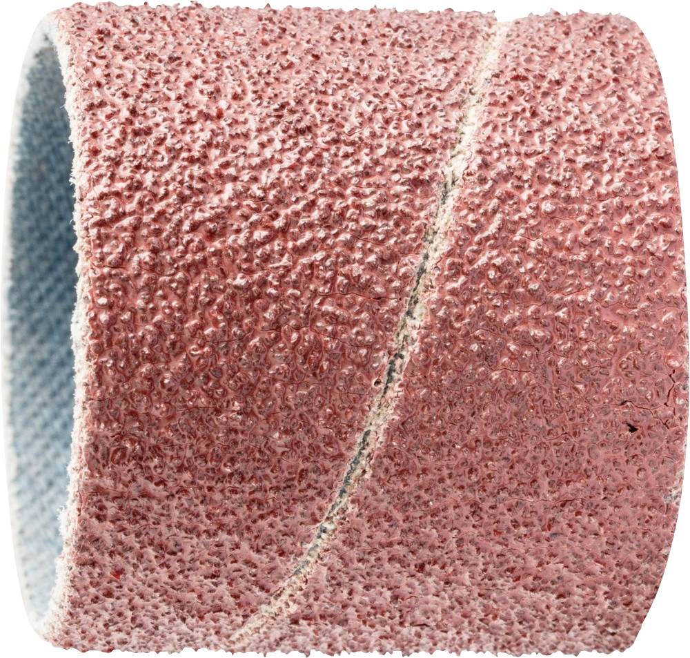 Un embout de meulage cylindrique à grain grossier de couleur rose, utilisé pour le ponçage et le polissage de matériaux.