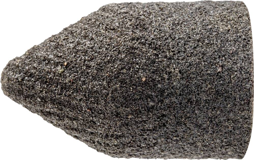 Gros plan sur un capuchon de meulage à forme conique, utilisé pour le traitement des surfaces dures.