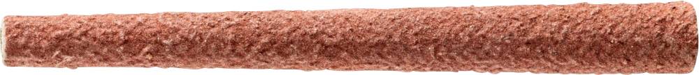 Un rouleau à peinture de couleur rouge-brun est présenté horizontalement, adapté pour l'application uniforme de peinture sur des surfaces.
