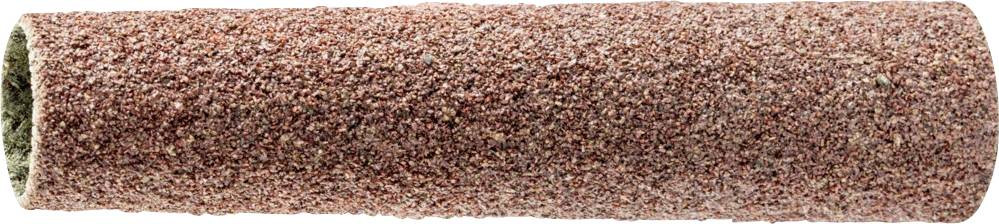 Cylindre abrasif brun en gros plan, adapté pour lisser les surfaces en bois et en métal. Destiné à être utilisé sur des machines à poncer.