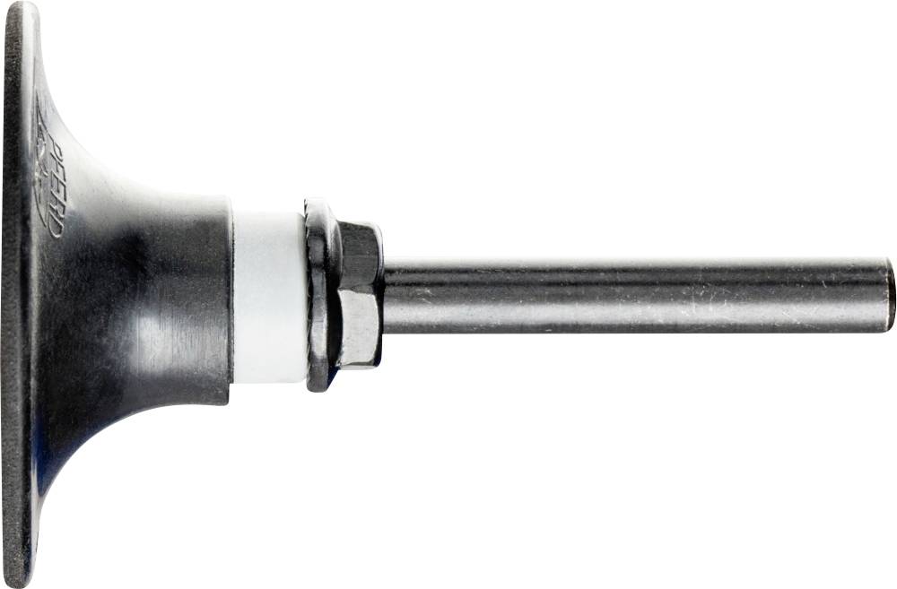 Un stylo métallique avec une tête large et plate. L'objet semble être un outil ou une pièce de machine.