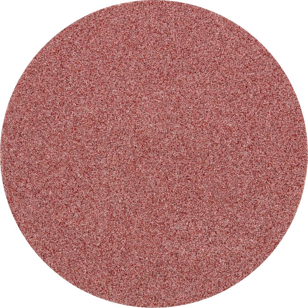 Surface de papier de verre rond, rouge, à grain fin. Adapté pour des résultats de ponçage lisses sur des surfaces en bois ou en métal.
